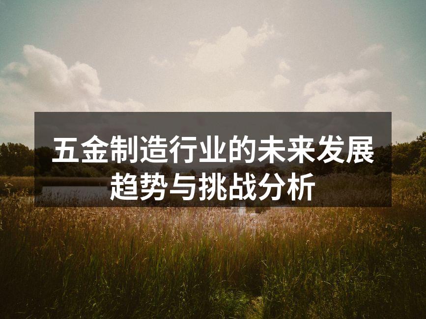 五金制造工厂的智能化生产线
